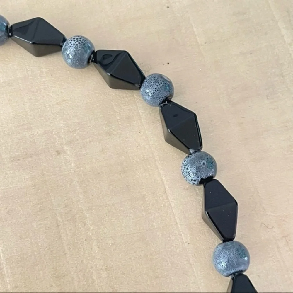 Artisan Handmade Amethyst Aventurine Pastel Necklace 19” Retro Gemstone - Picture 3 of 9
